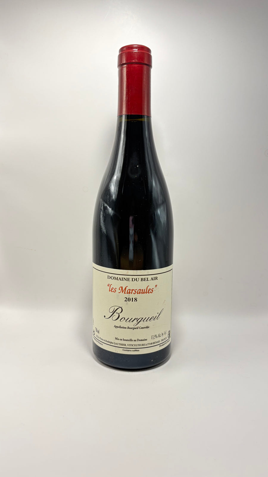 Bel Air Gauthier Père et Fils 'Marsaules' Bourgueil 2018