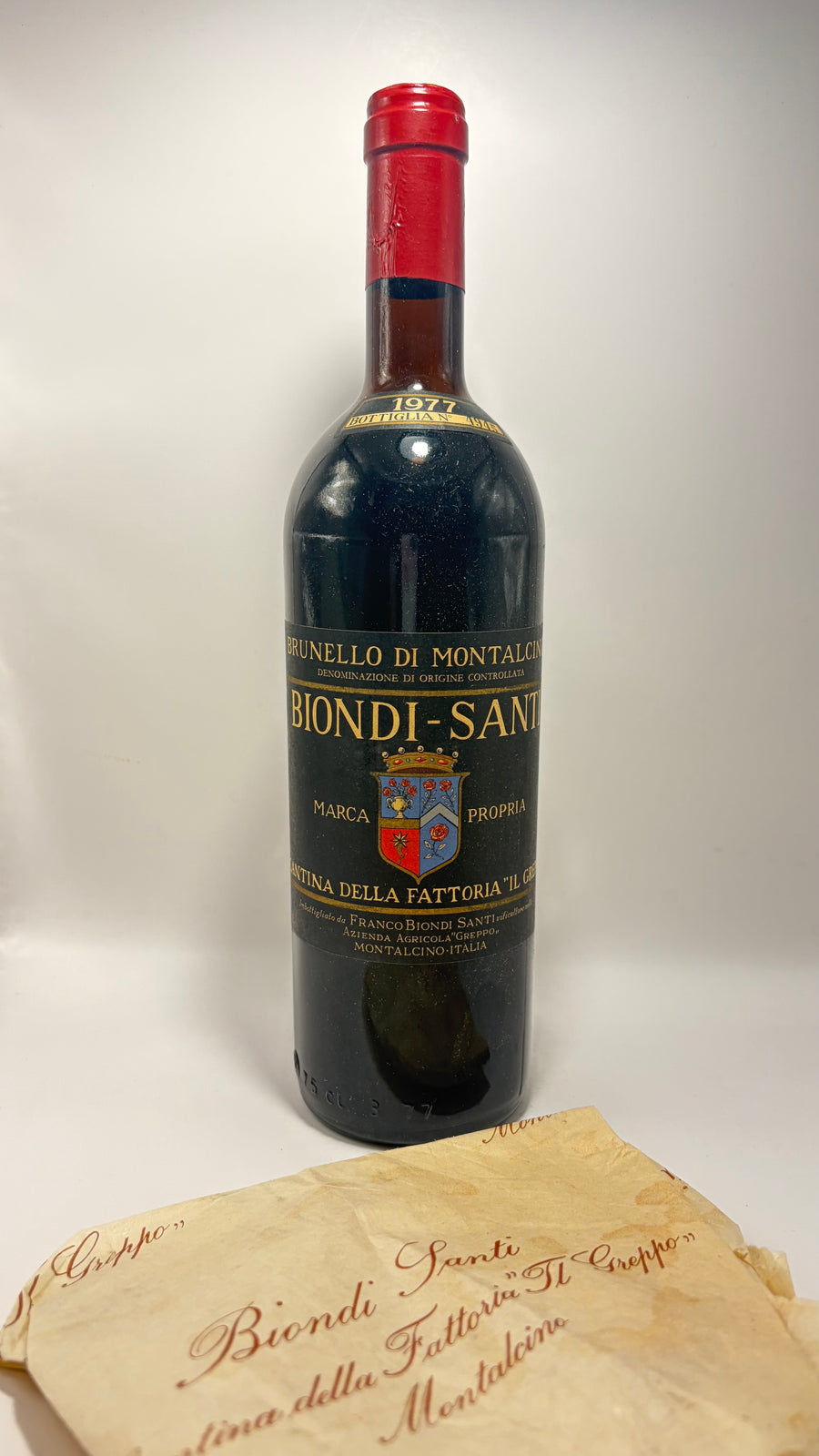 Biondi-Santi, Tenuta Greppo Annata	Brunello di Montalcino DOCG, Italia	1977