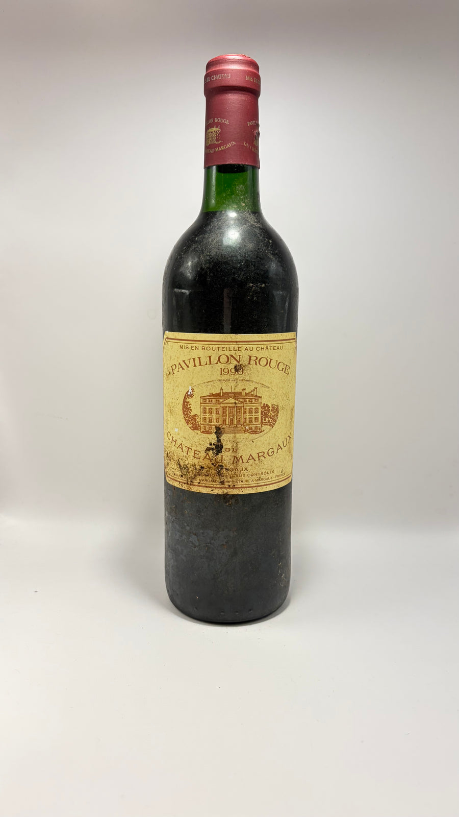 Pavillon Rouge Du Châteaux Margaux 1990 (étiquette légèrement abîmée)